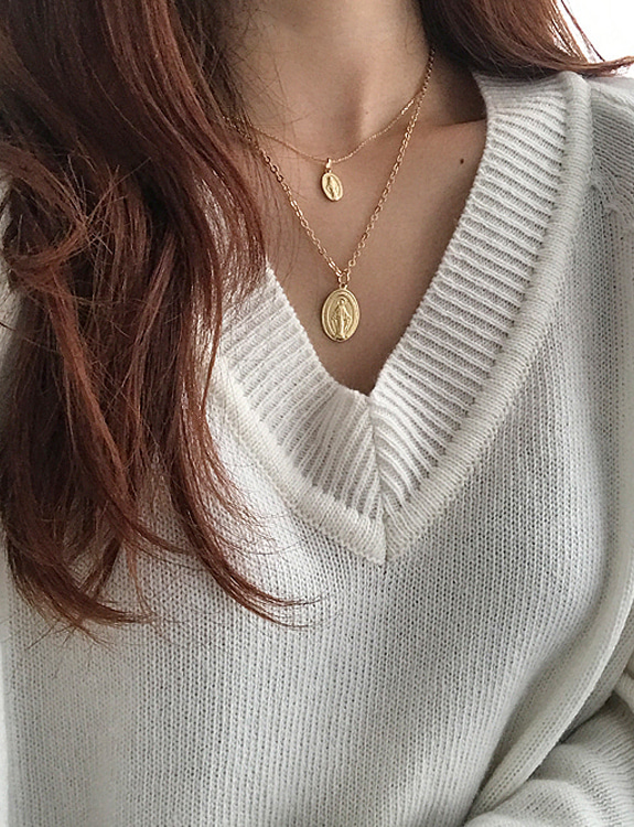 [made in januaryfive] gold maria nacklace