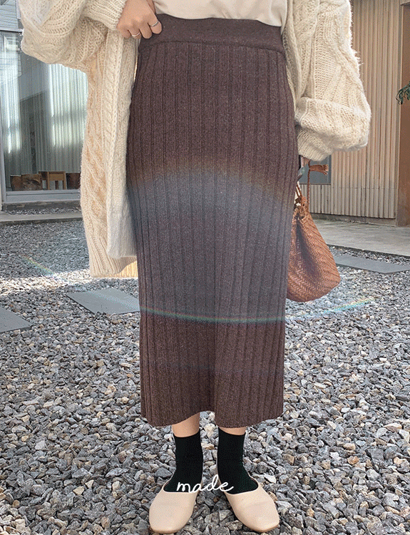 [3,300장돌파] made golgi knit skirt (withyoon made, lambs wool 80%)