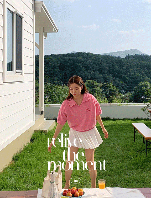 [relive the moment] towel collar shirt