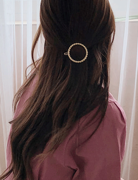 twist circle hair clip