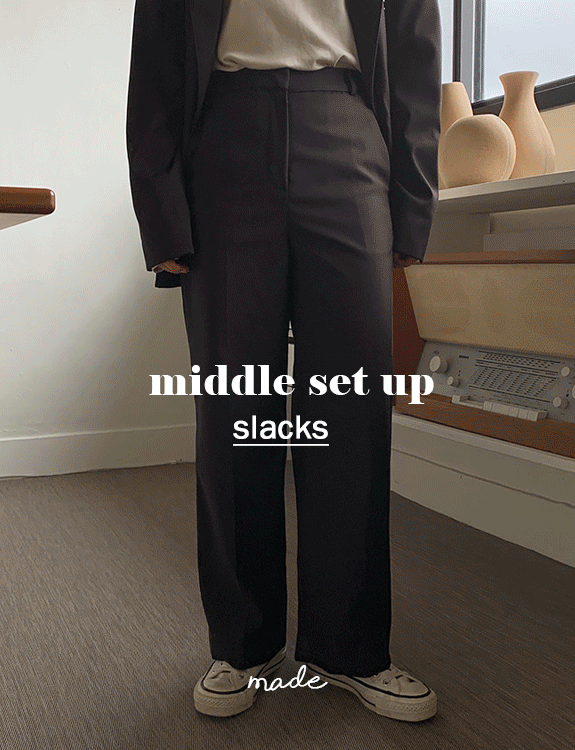 [당일출고] 미들 슬랙스 - made slacks