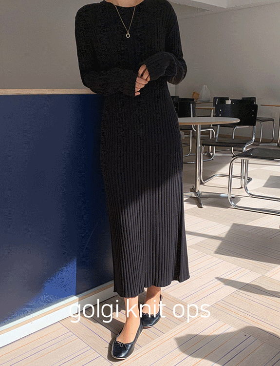[당일출고/5,000장판매/윤모델 교복템] golgi knit ops