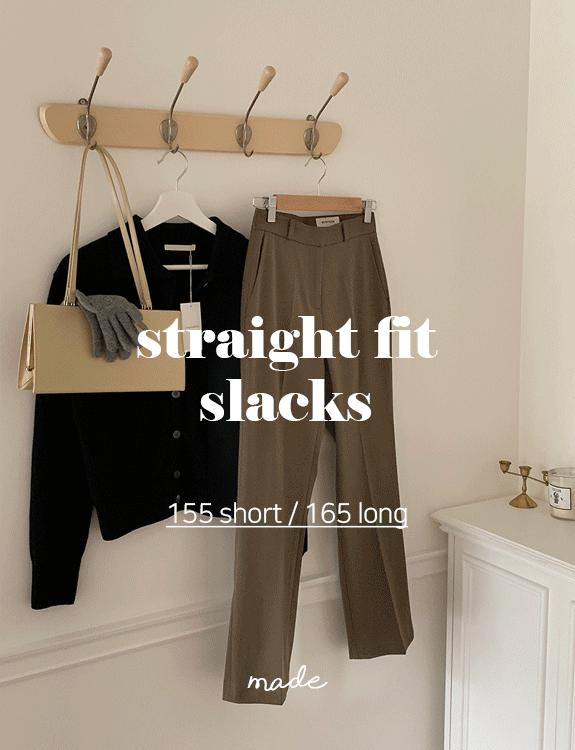 [당일출고]  기모 스트레이트 핏 - made slacks