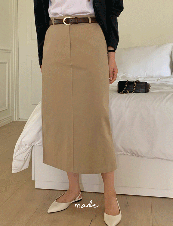 [당일출고]탄탄 코튼 에이치 스커트 - made skirt