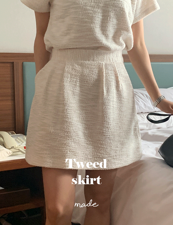 [당일출고]릴로 트위드 미니 스커트 - made skirt